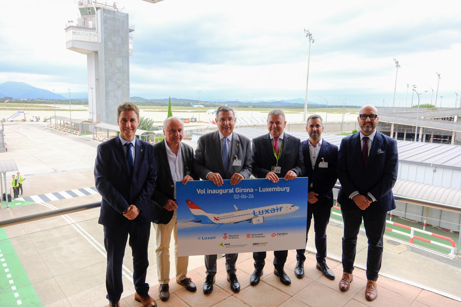 Inaugural flight between Girona–Costa Brava Airport and Luxembourg. (Photos: Miquel Millan). Direct flight Girona Luxembourg